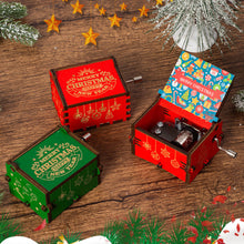 Load image into Gallery viewer, Wooden Carved Music Box Friends Mechanical Christmas Decoration New Year Christmas Gifts