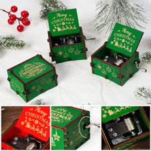 Load image into Gallery viewer, Wooden Carved Music Box Friends Mechanical Christmas Decoration New Year Christmas Gifts