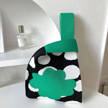 Load image into Gallery viewer, Cartoon Cute Panda Flower Knitted Shoulder Bag Handbag Casual Versatile Portable Wrist Bag Handbag for Women