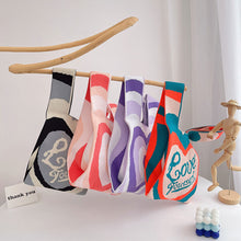 Load image into Gallery viewer, Colorful Love Letter Handbag Portable Knitted Woven Bag Shoulder Bag Women Fashion Casual Knitted Handbag