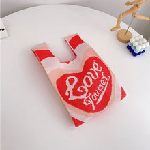 Load image into Gallery viewer, Colorful Love Letter Handbag Portable Knitted Woven Bag Shoulder Bag Women Fashion Casual Knitted Handbag