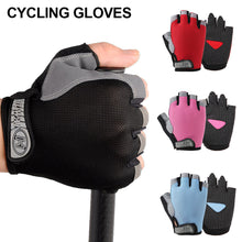 Load image into Gallery viewer, Outdoor Riding Half Finger Mesh Gloves Unisex Thin Quick Dry Fitness Driving Mountaineering Anti-Slip Shock Absorption Protective Gloves-Normal Version
