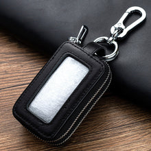 Load image into Gallery viewer, Car Key Case Leather Bag Wallet Housekeeper Holders Key Rings Home Key with Zipper Double-layer for Men & Women