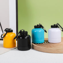Load image into Gallery viewer, 200CC Portable Albumen Powder Packing Box With Hiking Buckle Outdoor Sports Muscle Building Protein Powder Bottle Key Chain Medicine Powder Small Water Bottle
