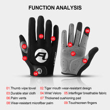 Load image into Gallery viewer, All-Terrain Cycling Gloves Outdoor Exercise Bike Anti-Slip Shock-Absorbing Breathable Touch Screen Gloves
