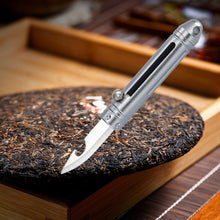 Load image into Gallery viewer, EDC Stainless Steel Mini Tea Knife Outdoor Camping Portable Self-Defense Knife Multi-Function Express Cutter Bottle Opener Fruit Cutter Key Chain