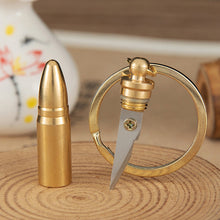 Load image into Gallery viewer, Multi-Functional Mini Brass Knife Pendant Spare Bottle Opener Broken Window Cone Car Key Chain Outdoor Camping Tool
