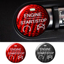 Load image into Gallery viewer, Carbon Fiber Car Engine Start Stop Button Sticker Cover For Ford Mustang 2015 - 2022