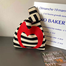 Load image into Gallery viewer, Creative Horizontal Love Knitted Bag Fashion Simple Handbag for Women's Commuting Love Heart Commuter Handbag