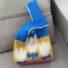Load image into Gallery viewer, Flower Knitted Bag Large Capacity Tote Bag Vest Bag Single Shoulder Bag Woolen Knitted Tulip Women Commuter Bag
