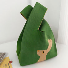Load image into Gallery viewer, Bag Female Cartoon Rabbit Knitted One Shoulder Handbag Large Capacity Commuting Classroom Handbag Shopping Bag