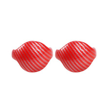 Load image into Gallery viewer, 2Pcs Carbon Fiber Car Interior Gear Shift Knob Trim Cover Red/Black For Ford Mustang 2015 - 2019