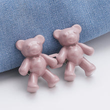 Load image into Gallery viewer, Detachable Bear Buckles for Jeans Pants Wasit Adjustable Tightening Alloy Buckle Hook Jean Trousers Waist DIY Clothing Accessories