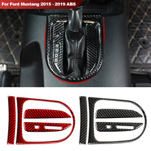 Load image into Gallery viewer, 4Pcs Car Carbon Fiber Gear Shift Box Panel Cover Trim Decorative Kit For Ford Mustang 2015 - 2019 ABS