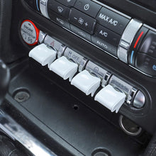 Load image into Gallery viewer, 4Pcs Car Interior Central Control Panel Button Decoration Modification Cover For 15-20 Ford Mustang