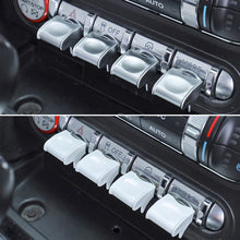 Load image into Gallery viewer, 4Pcs Car Interior Central Control Panel Button Decoration Modification Cover For 15-20 Ford Mustang
