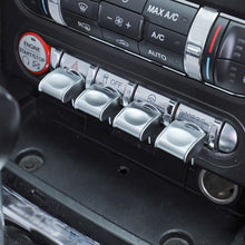 Load image into Gallery viewer, 4Pcs Car Interior Central Control Panel Button Decoration Modification Cover For 15-20 Ford Mustang