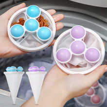 Load image into Gallery viewer, Reusable Washing Machine Filter Bag Floating Lint Hair Catcher Pet Hair Remover Dirt Collection Mesh Laundry Ball Cleaning Tools