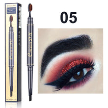Load image into Gallery viewer, Double Headed Eyebrow Pencil Natural Waterproof Sweatproof Eyebrow Pencil Long Lasting Eyebrow Makeup Cosmetics