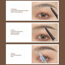 Load image into Gallery viewer, Double Headed Multi Effect Three-dimensional Eyebrow Pencil Waterproof Long-lasting Anti-smudge Eyebrow Pencil Cosmetics