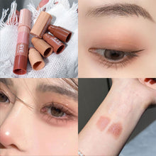 Load image into Gallery viewer, 4colors/set Eyeshadow Portable Fine Powder Texture Matte Pearlescent Eyeshadow Highlight Long-lasting Eye Makeup Cosmetics