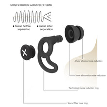 Load image into Gallery viewer, Silicone Anti-noise Earplugs Soft Comfortable Portable Noise Reduction Earplugs Washable Reusable Sleeping Earplugs