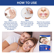 Load image into Gallery viewer, Breathable Mouth Strips Breathing Correction Stickers Anti-snoring Improving Mouth Breathing Sleeping Care