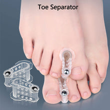 Load image into Gallery viewer, A-shaped Magnetic Toe Splitter Thumb Valgus Corrector Big Foot Bone Overlap Orthosis Clip Toe Separator Foot Care