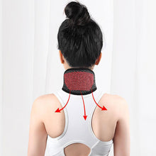 Load image into Gallery viewer, Magnetic Fiber Cloth Far-infrared Mugwort Neck Protection Strap Warm Household Hot Compress Strap Neck Strap Neck care
