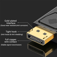 Load image into Gallery viewer, 4K Display Port to HDMI-Compatible Adapter Male to Female DP to HDMI-Compatible Video Audio HD Cable for PC TV Laptop Projector