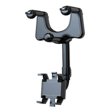 Load image into Gallery viewer, Rotatable and Retractable Car Phone Holder Rearview Mirror Driving Recorder Bracket DVR/GPS Mobile Phone Support with Cable