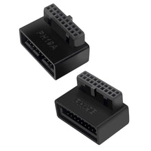 Load image into Gallery viewer, Computer Motherboard Header Adapter USB 3.0 19P/20P 90 Degree Desktop Converter Desktop Computer Accessories