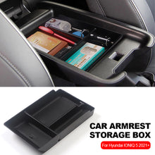 Load image into Gallery viewer, Car Armrest Storage Box Organizer Tray Center Console Stowing Tidying Black Accessories For Hyundai IONIQ 5 2021+