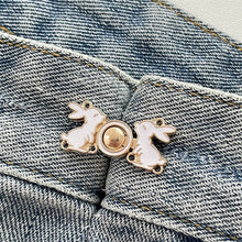 Load image into Gallery viewer, Detachable Button Adjustable Tightening Waist Clip Vintage Metal Cheongsam Fasten Buckle Skirt Pants DIY Clothing Accessories