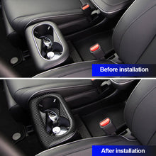 Load image into Gallery viewer, Carbon Fiber Car Center Console Water Cup Holder Decoration Cover Trim Stickers for Hyundai Aini Krypton 5 IONIQ 2022+