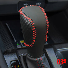 Load image into Gallery viewer, Leather Car Gear Shift Collars Head Knob Handbrake Grip Cover for Honda Civic 2016-2019 Fit 2020 2021 Accord 2014 - 2019