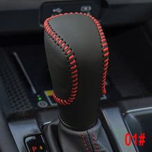 Load image into Gallery viewer, Leather Car Gear Shift Collars Head Knob Handbrake Grip Cover for Honda Civic 2016-2019 Fit 2020 2021 Accord 2014 - 2019