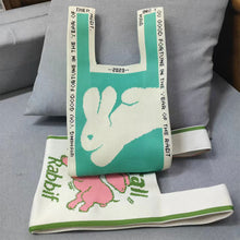 Load image into Gallery viewer, Woolen Bag Fashionable Simple Large Capacity Tote Bag Shoulder Bag Cute Rabbit Knit Bag Women Daily Knitted Bag