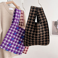 Load image into Gallery viewer, Qianniao Getot Bag Daily Commuter Women's Shoulder Bag Creative Diagonal Handmade Knit Bag Wrist Bag
