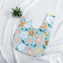 Load image into Gallery viewer, Soft Breeze Handheld Bag Knotted Wrist Bag Artistic Youth Cotton Handbag Handbag Key Zero Wallet Reusable Shopping Bags