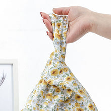 Load image into Gallery viewer, Soft Breeze Handheld Bag Knotted Wrist Bag Artistic Youth Cotton Handbag Handbag Key Zero Wallet Reusable Shopping Bags