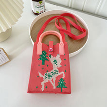 Load image into Gallery viewer, Cute Cartoon Mini Crossbody Bag One Shoulder Cross Straddle Bag Zero Wallet Handbag Student Reusable Shopping Bags