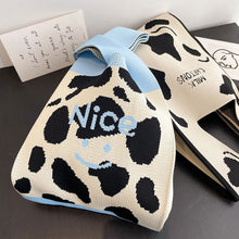 Load image into Gallery viewer, Handmade Knit Handbag Women Mini Cute Duck Christmas Wrist-bag Female Casual Tote Bag Student Reusable Shopping Bag