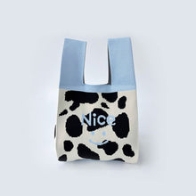 Load image into Gallery viewer, Handmade Knit Handbag Women Mini Cute Duck Christmas Wrist-bag Female Casual Tote Bag Student Reusable Shopping Bag