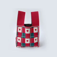 Load image into Gallery viewer, Handmade Knit Handbag Women Mini Cute Duck Christmas Wrist-bag Female Casual Tote Bag Student Reusable Shopping Bag