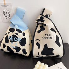 Load image into Gallery viewer, Handmade Knit Handbag Women Mini Cute Duck Christmas Wrist-bag Female Casual Tote Bag Student Reusable Shopping Bag