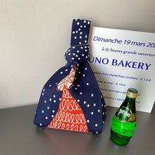 Load image into Gallery viewer, Handmade Fashion Knit Handbag Casual Mini Star Wrist-bag Female Tote Bag Women Student Reusable Shopping Bags