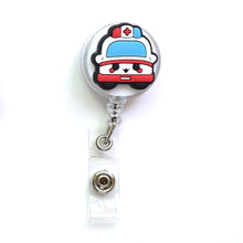 Load image into Gallery viewer, Cartoon Badge Reel Retractable ID Lanyard Name Tag Card Badge Holder Clip Doctor Nurse Office Supplies Credential Holder
