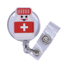 Load image into Gallery viewer, Cartoon Badge Reel Retractable ID Lanyard Name Tag Card Badge Holder Clip Doctor Nurse Office Supplies Credential Holder