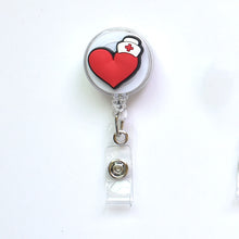 Load image into Gallery viewer, Cartoon Badge Reel Retractable ID Lanyard Name Tag Card Badge Holder Clip Doctor Nurse Office Supplies Credential Holder